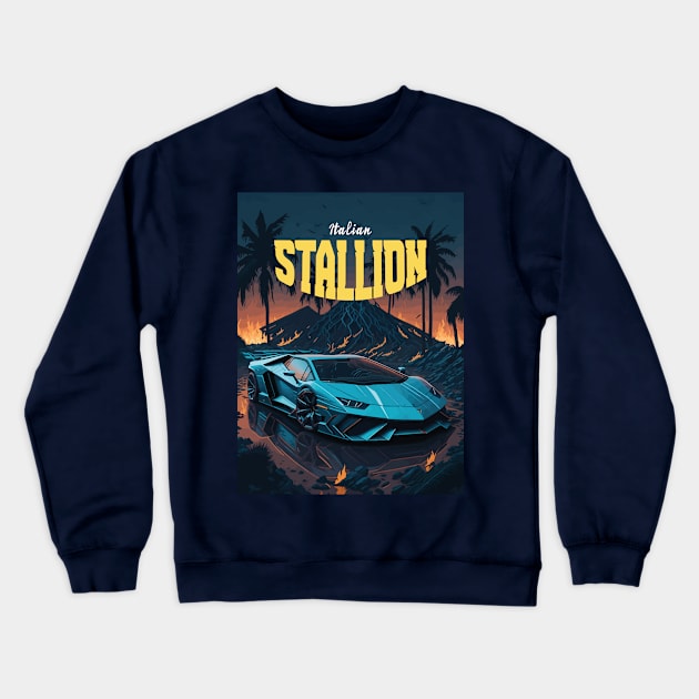 Italian Stallion Crewneck Sweatshirt by By_Russso